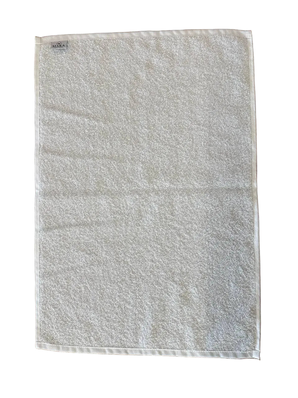 Asciugamano ospite 40x60cm in cotone bianco riciclato 500gsm GSR