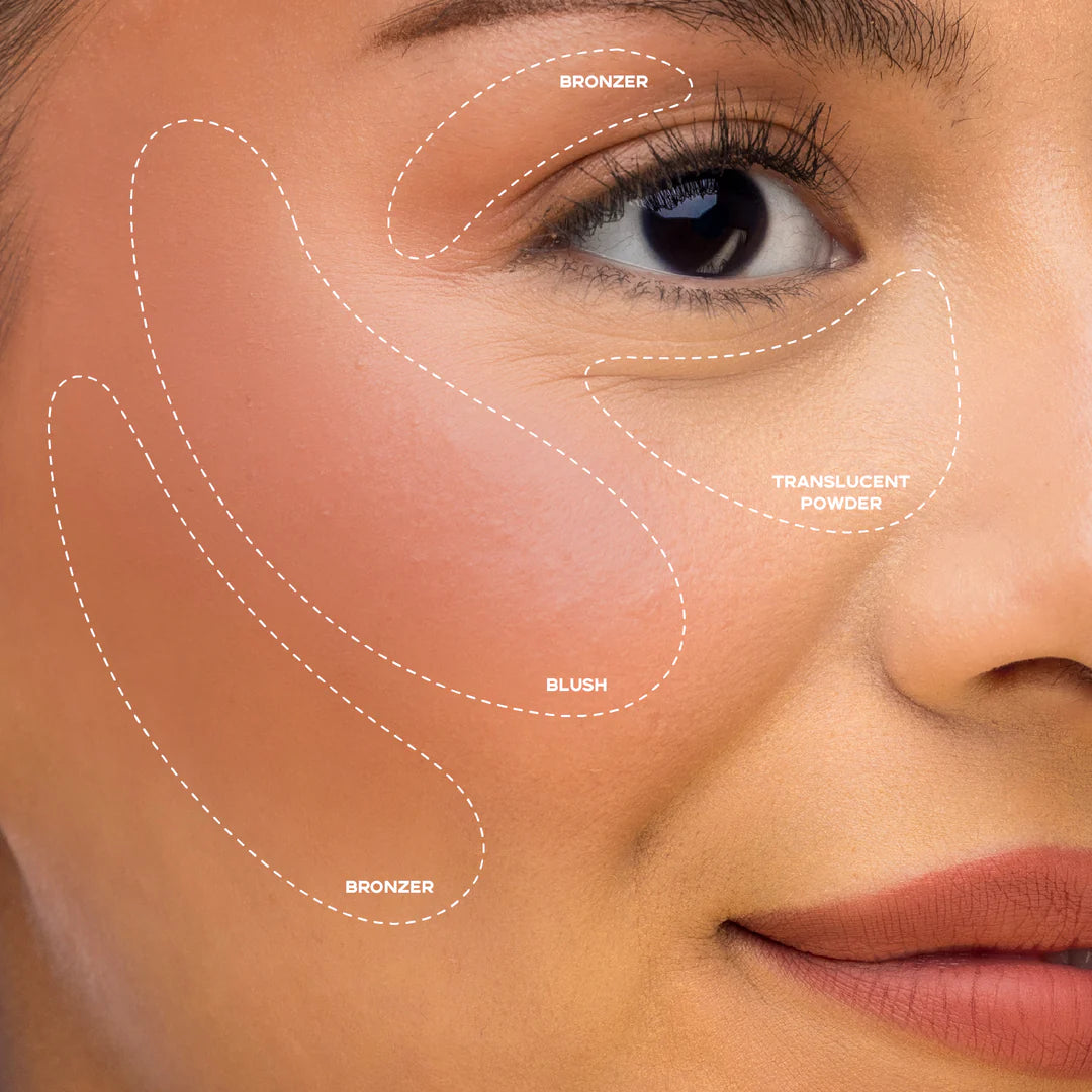 3-in-1 Palette viso in polvere