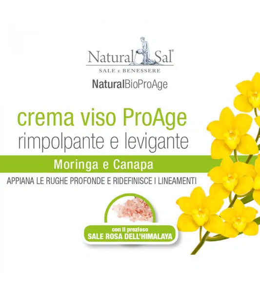 Crema Viso ProAge, Moringa, Canapa e Sale Rosa Himalayano