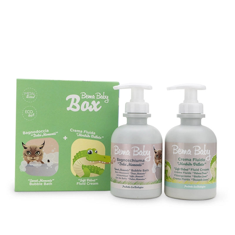 Bema Baby – Box Bagnoschiuma Dolci Momenti + Crema Fluida Morbido Velluto
