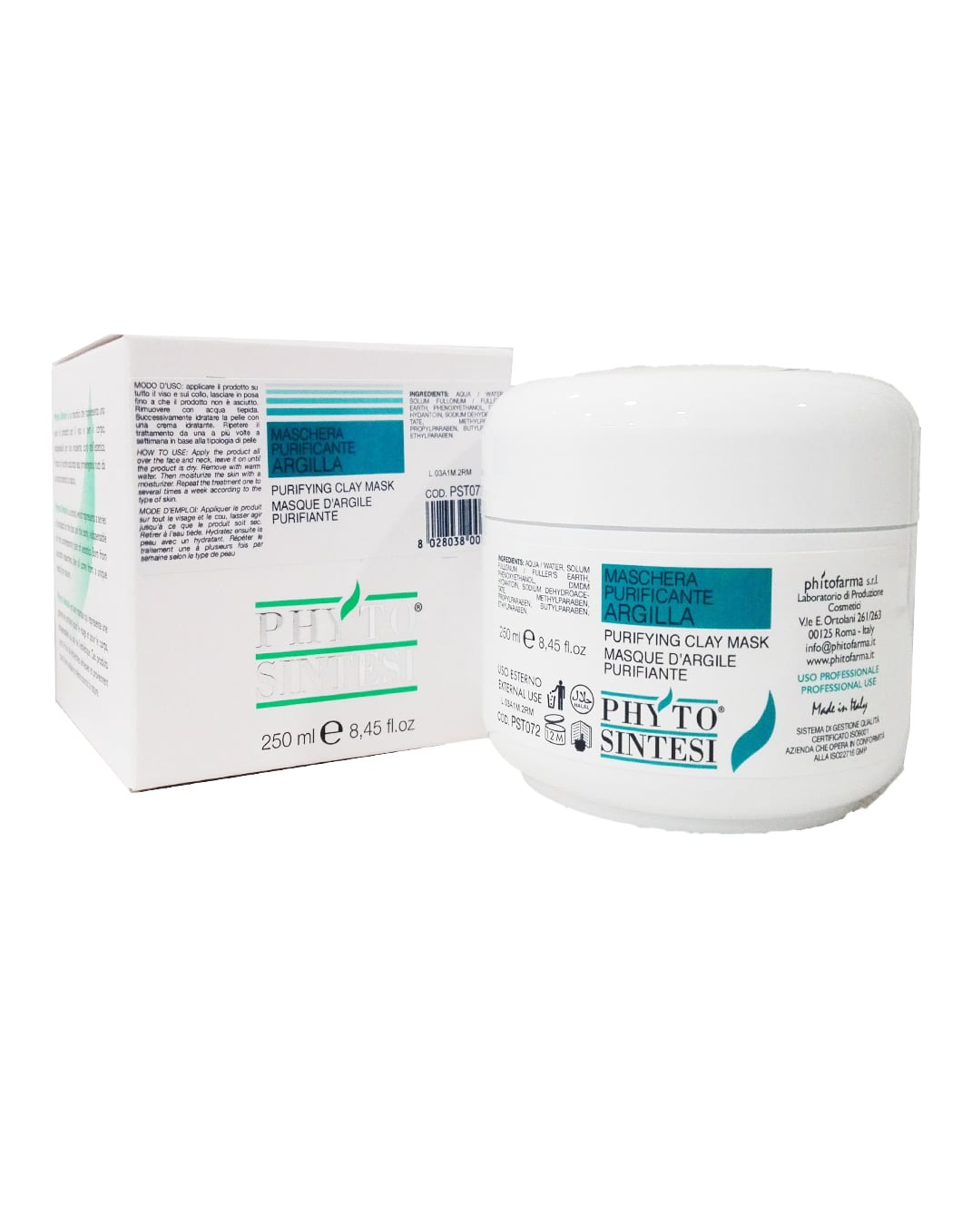 Maschera purificante all'argilla