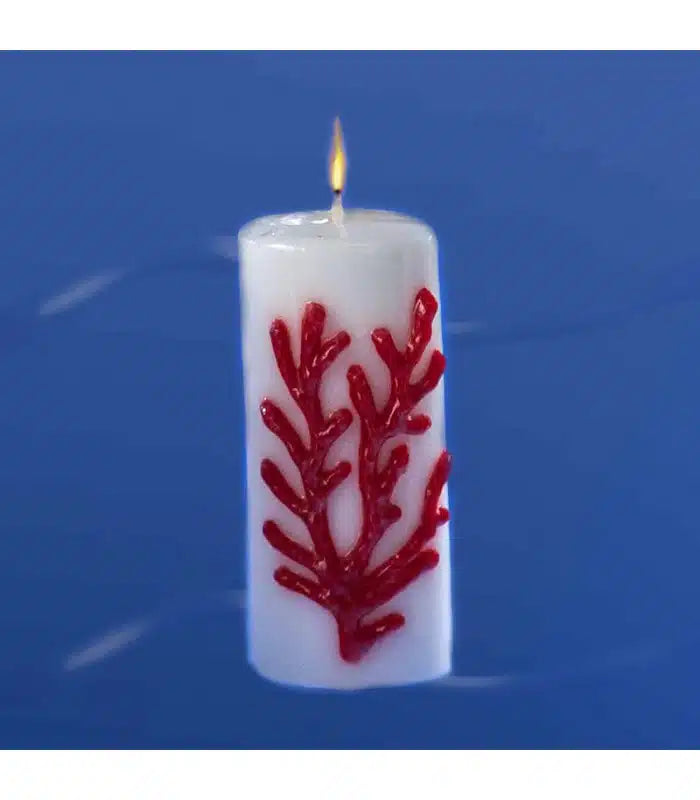Candela corallo cilindro