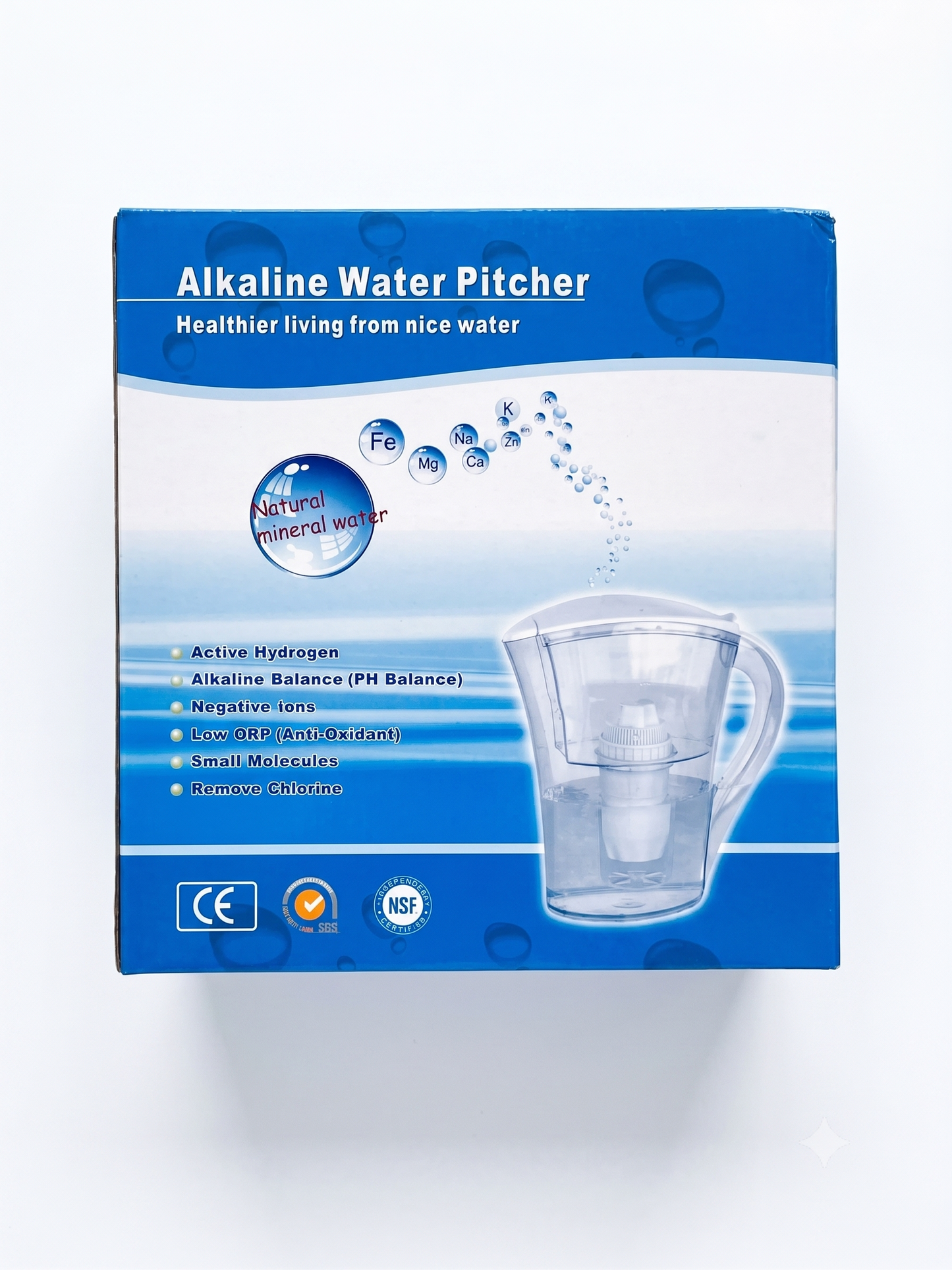 Caraffa filtrante acqua alcalina ionizzata e antiossidante (OMAGGIO)