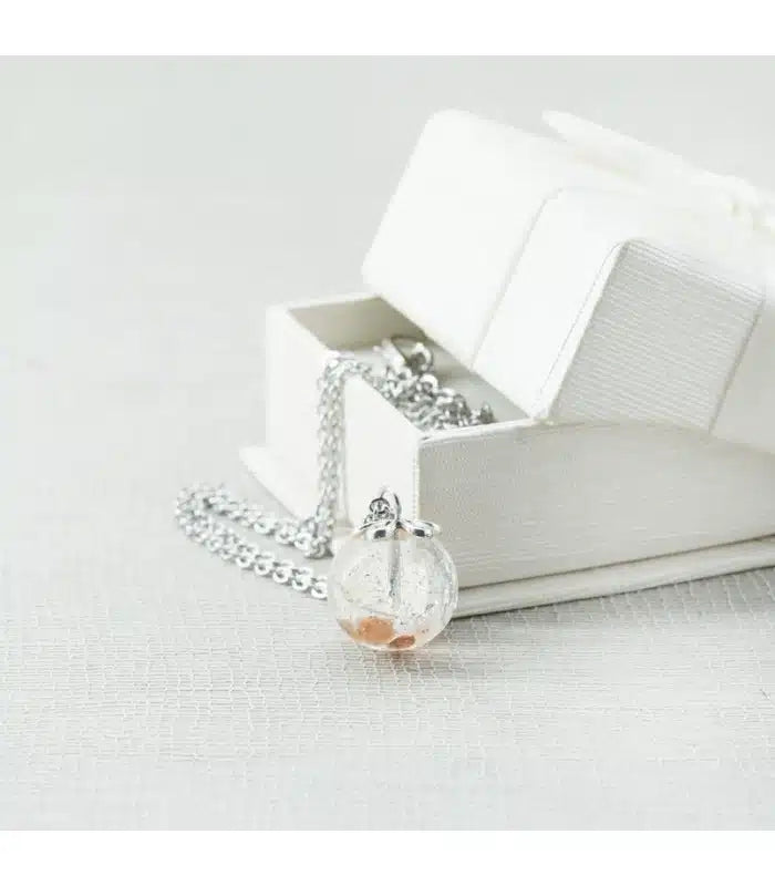 Ciondolo sfera girocollo acciaio – Preziosi di Sale