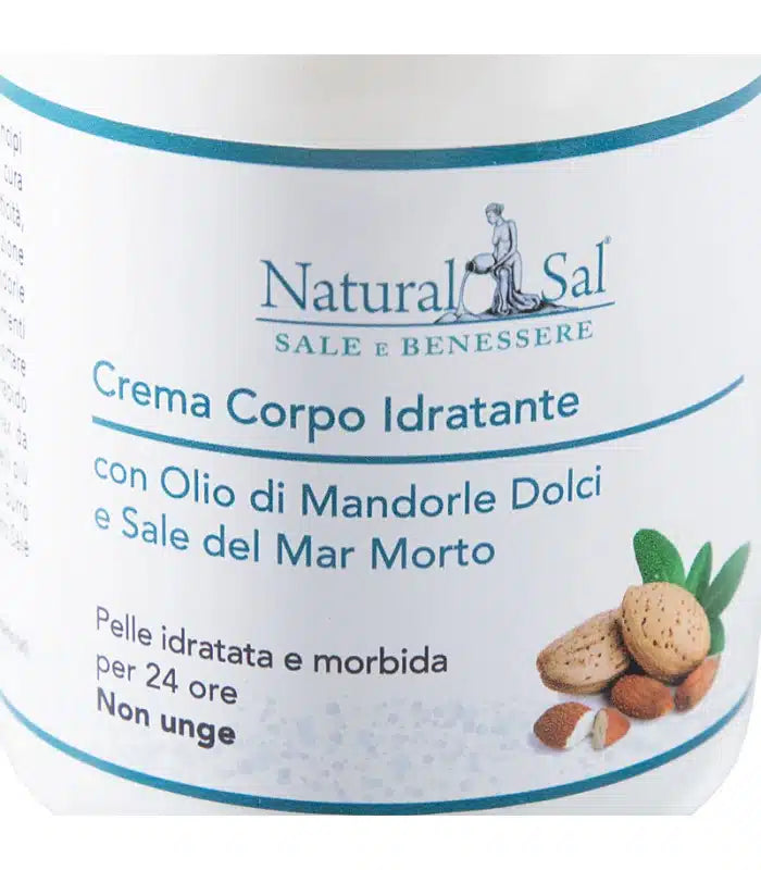 Crema Corpo Idratante, con Olio di Mandorle Dolci e Sale del Mar Morto