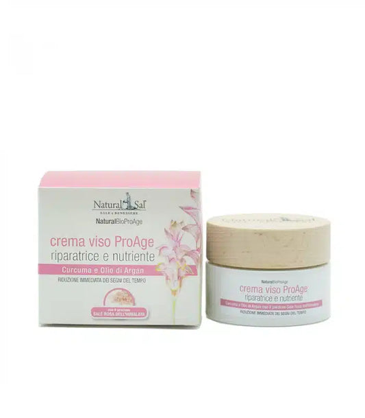 Crema Viso ProAge, Curcuma, Olio di Argan e Sale Rosa Himalayano