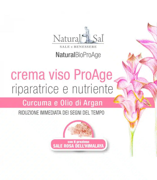Crema Viso ProAge, Curcuma, Olio di Argan e Sale Rosa Himalayano