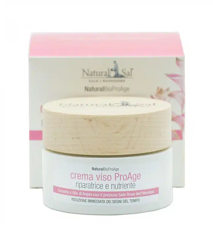 Crema Viso ProAge, Curcuma, Olio di Argan e Sale Rosa Himalayano