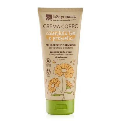 Crema corpo pelli secche e sensibili – Calendula bio e prebiotici