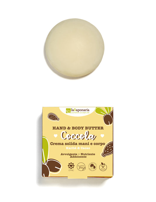 Crema solida mani e corpo coccola