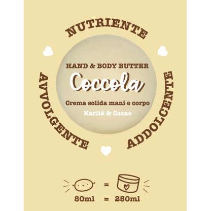 Crema solida mani e corpo coccola