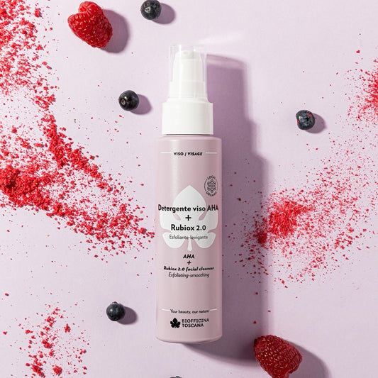Detergente viso AHA + Rubiox 2.0 – Esfoliante levigante