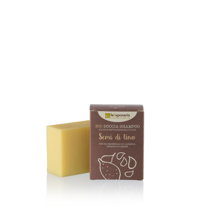 Doccia shampoo solido ai Semi di lino