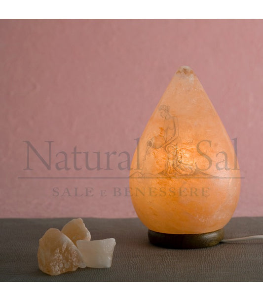 Lampada Goccia di sale rosa dell’Himalaya