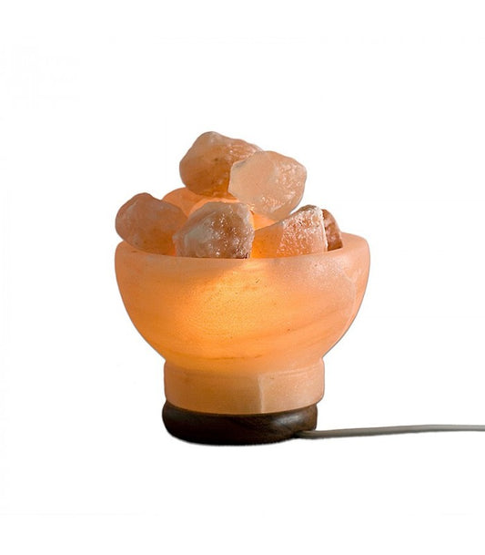 Lampada di Sale Rosa dell’Himalaya Braciere Liscio