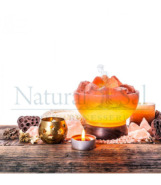 Lampada di Sale Rosa dell’Himalaya Braciere Liscio