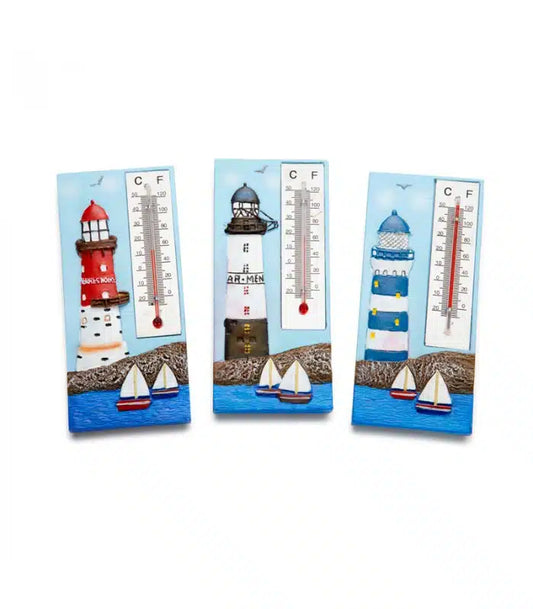 Magnete Termometro Faro in Resina Dipinta