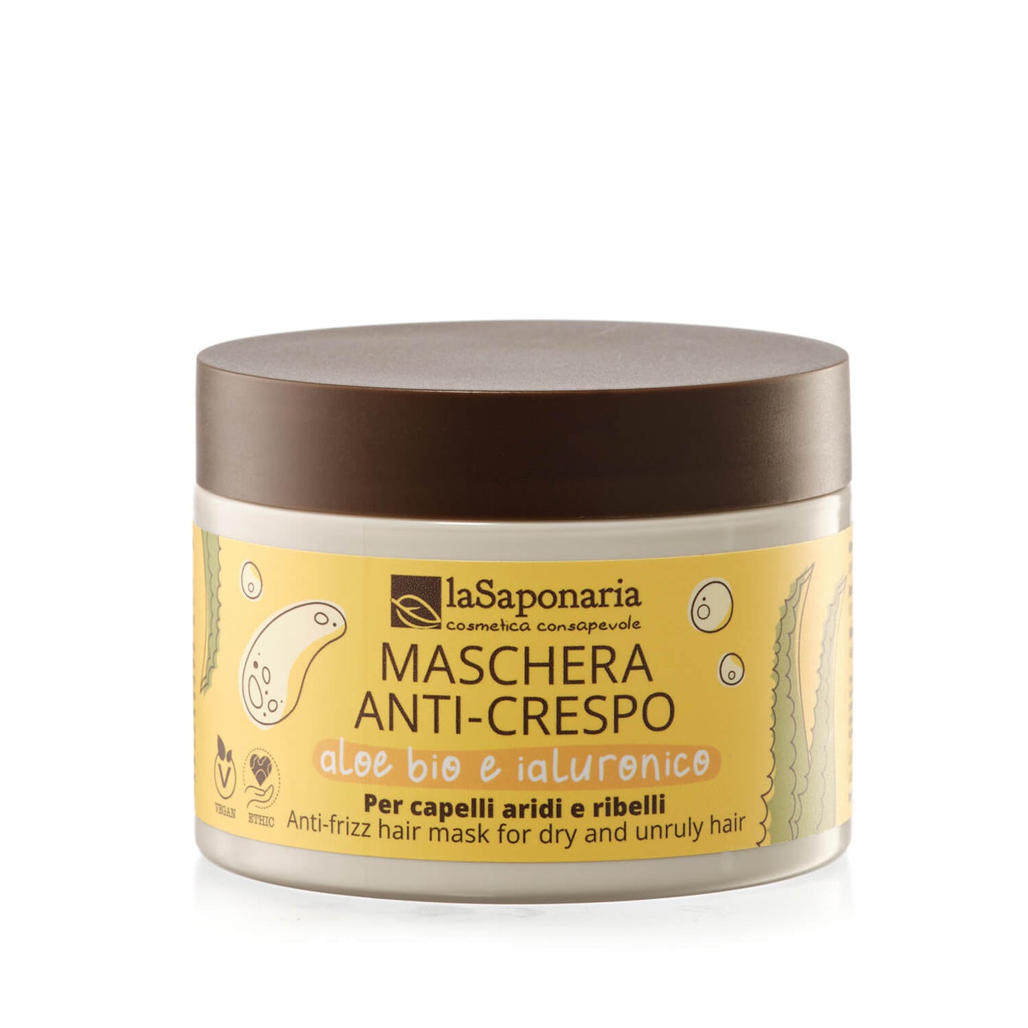 Maschera capelli anti-crespo