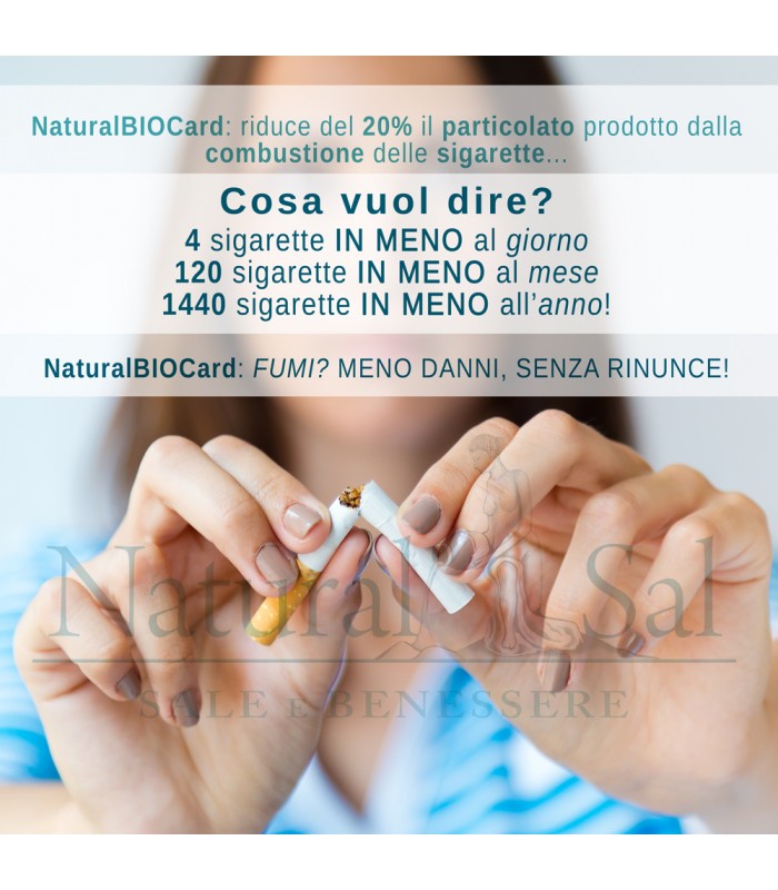NaturalBioCard – Carta per la Riduzione dei Danni del Fumo