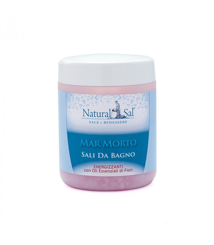 Sali da Bagno Mar Morto 1 Kg, Energizzanti con Oli Essenziali di Fiori