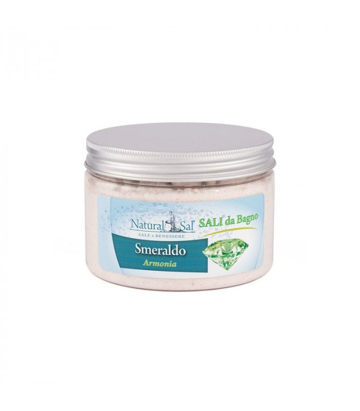 Sali da Bagno Smeraldo “Armonia”, con Sale Rosa dell’Himalaya, fragranza Lavanda e Vaniglia
