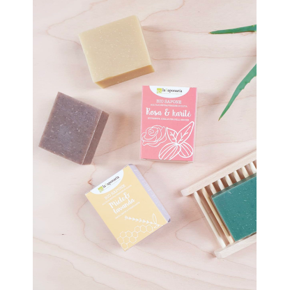 Sapone rosa e burro di karitè