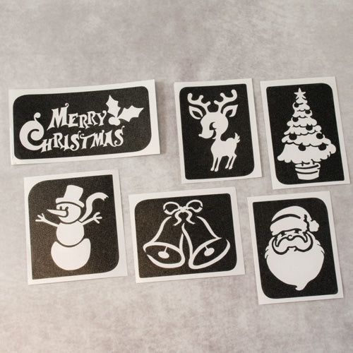 Set stencil tatuaggi temporanei Christmas 1