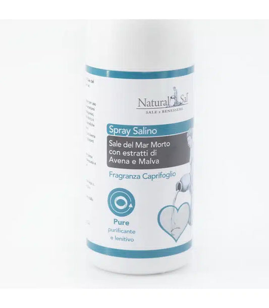 Spray Salino Sale Mar Morto, con estratti di Avena e Malva, fragranza Caprifoglio