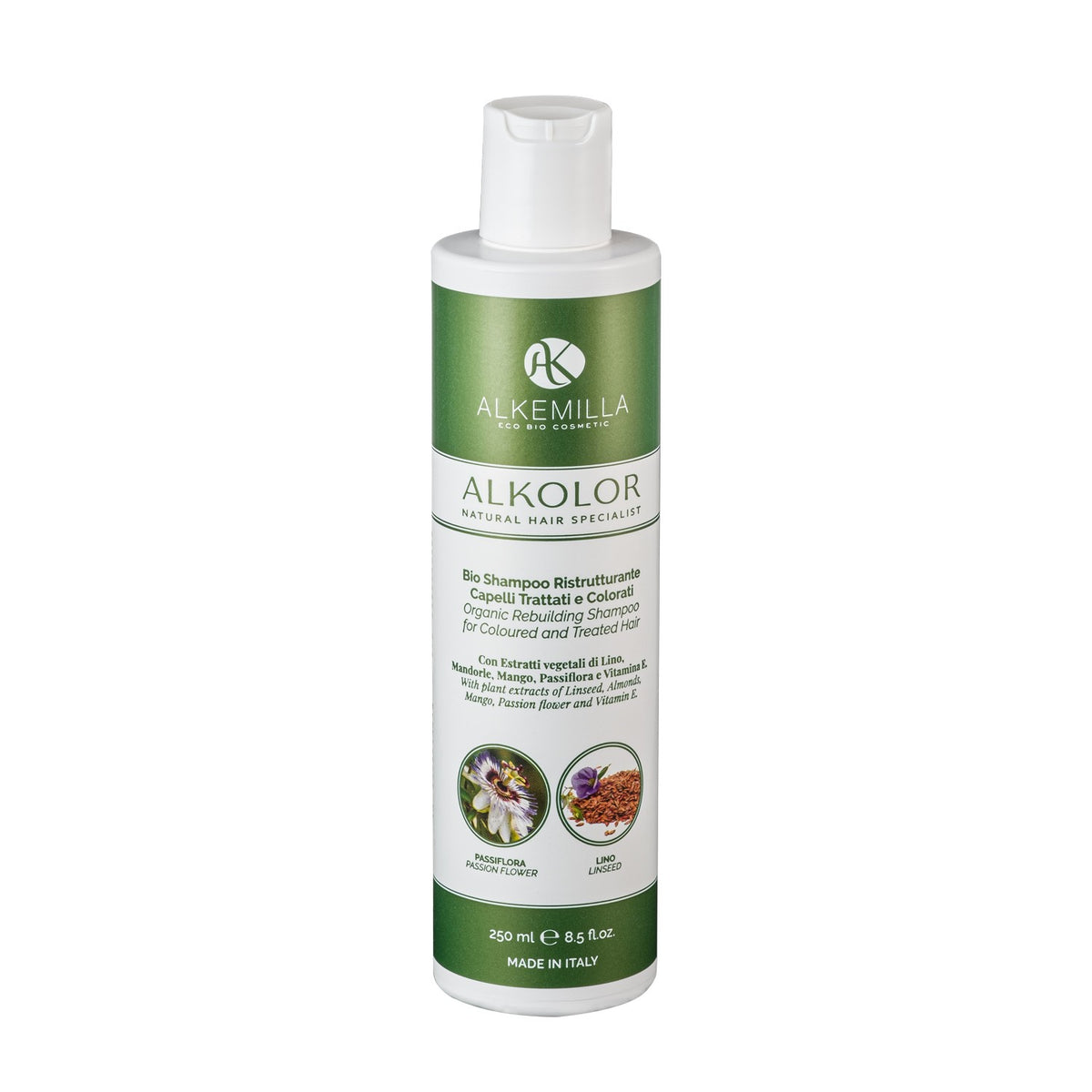 Bio Shampoo Ristrutturante per Capelli Trattati e Colorati