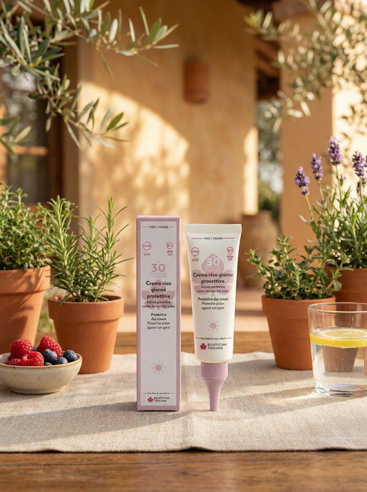 Crema viso giorno protettiva SPF30 – Azione antimacchia Bio by Biofficina Toscana — hero product photo