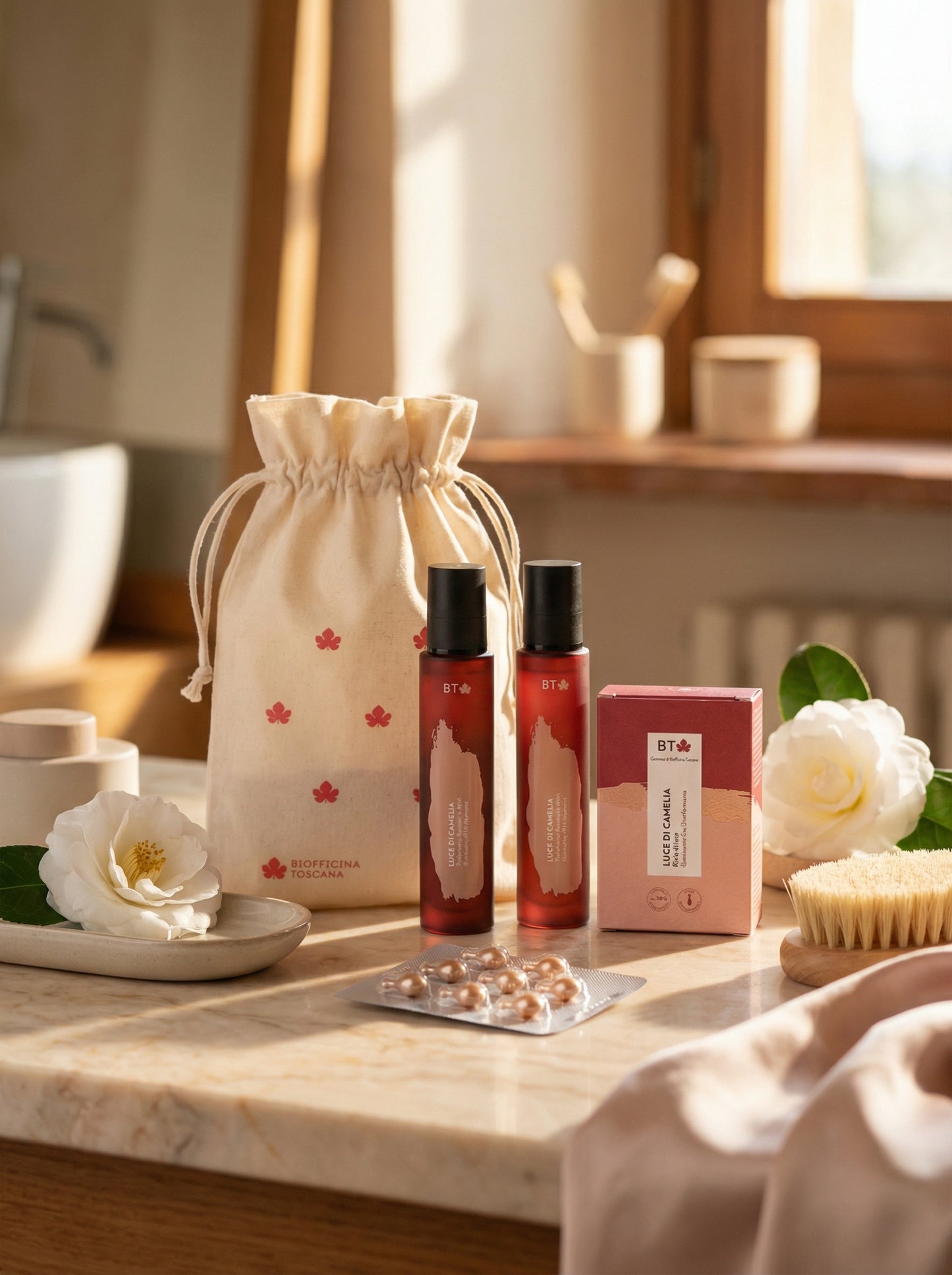 Gemma di Camelia – Mix di attivi e Vitamina C Kit Illuminante Uniformante by Biofficina Toscana — hero product photo