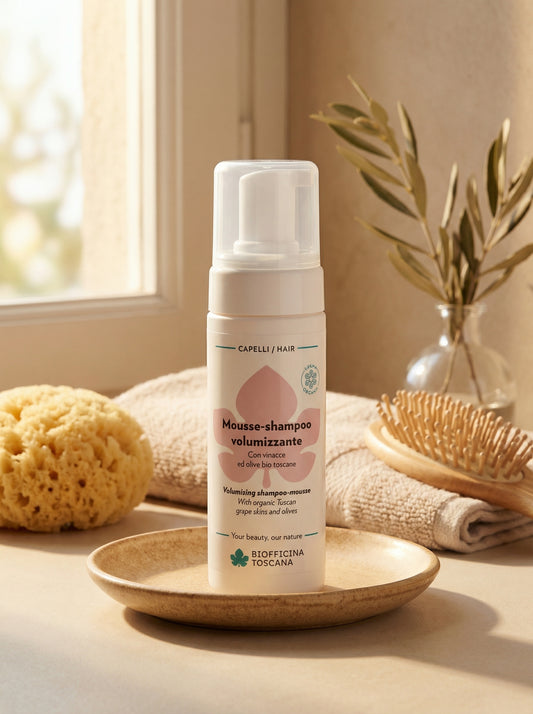 Mousse-shampoo volumizzante - Dona Volume e Lucentezza by Biofficina Toscana — hero product photo