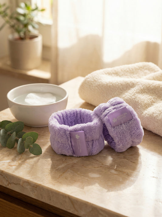 Polsini viola - Accessori Skincare Pratici by Biofficina Toscana — hero product photo