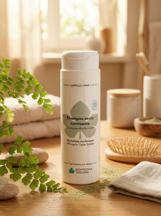 Shampoo secco ravvivante - Per Capelli Freschi e Voluminosi by Biofficina Toscana — hero product photo