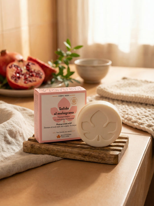 Solido al melograno Docciashampoo con Melograno Bio Toscano by Biofficina Toscana — hero product photo