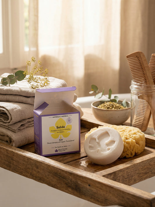 Solido - Shampoo Doccia Delicato Corpo e Capelli Plastic-Free by Biofficina Toscana — hero product photo