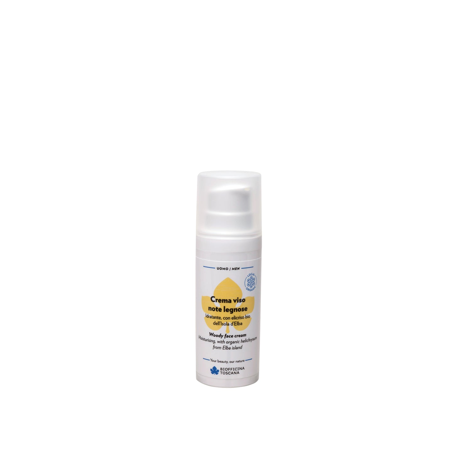 Crema viso note legnose - Idratante e Protettiva Uomo