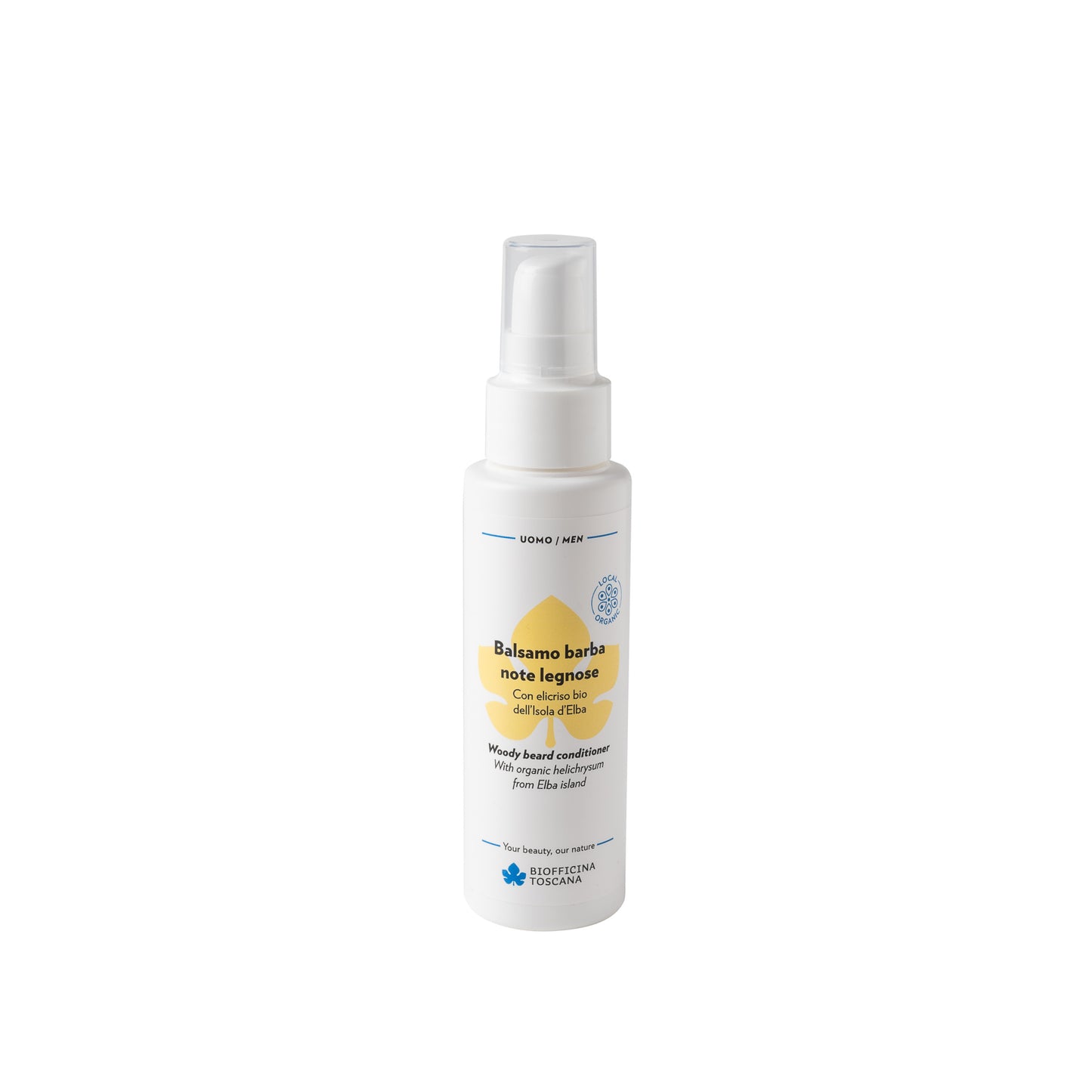 Balsamo barba note legnose con Elicriso Bio - Ammorbidisce e Idrata