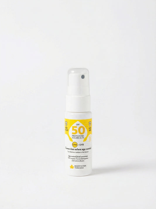 Crema viso solare age control SPF50 by Biofficina Toscana — product photo on white background