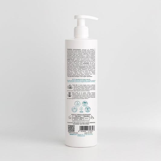 Shampoo Antiossidante Vitamina C Illuminante Tè Verde e Mirtillo