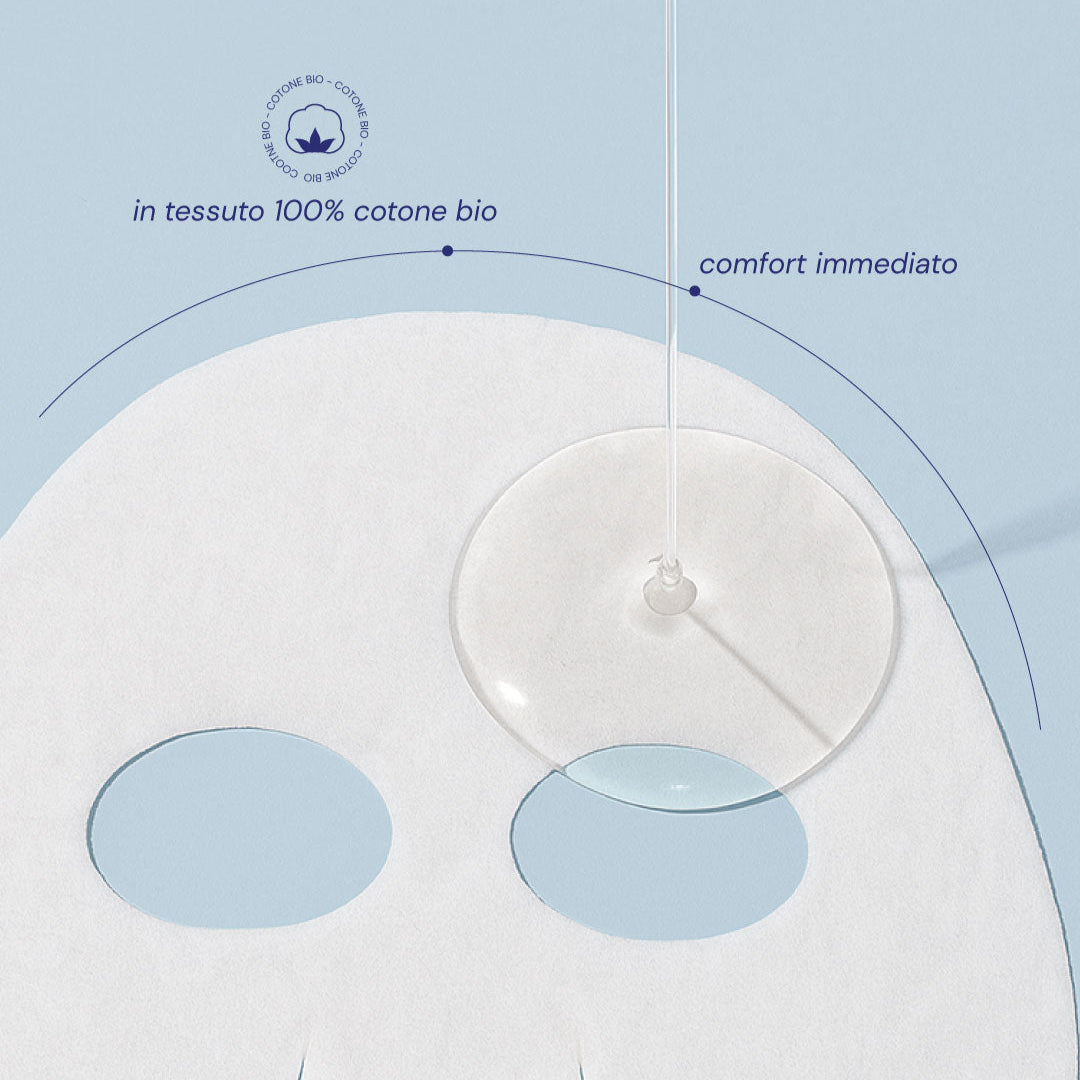 Maschera viso idratante con cotobe biologico - Supreme Coolbiota face mask