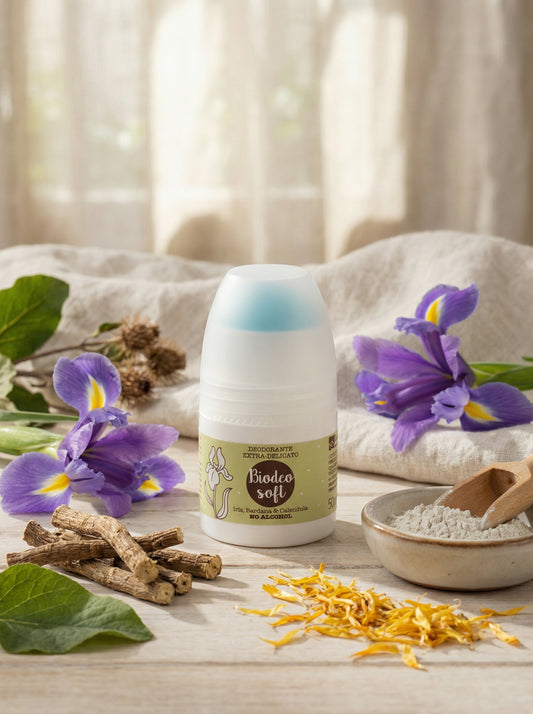 Biodeo Soft - Iris, Bardana, Calendula | Deodorante Naturale Delicato by La Saponaria — hero product photo