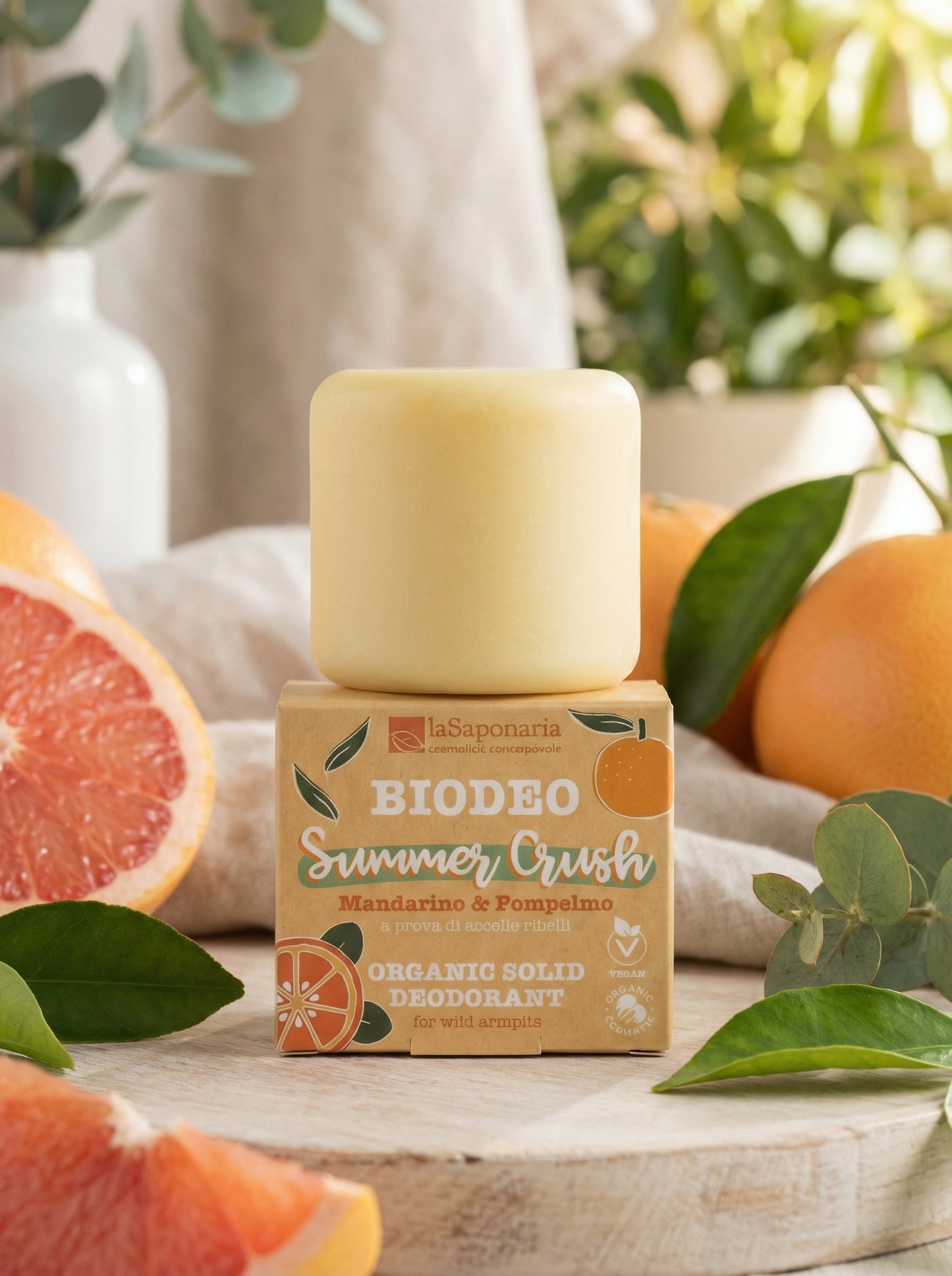 Biodeo Summer Crush - Deodorante Solido Fruttato Efficace by La Saponaria — hero product photo