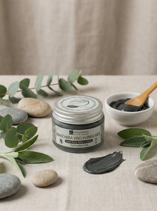 Bye Bye Impurità - Maschera viso purificante per pelli miste e grasse by La Saponaria — hero product photo
