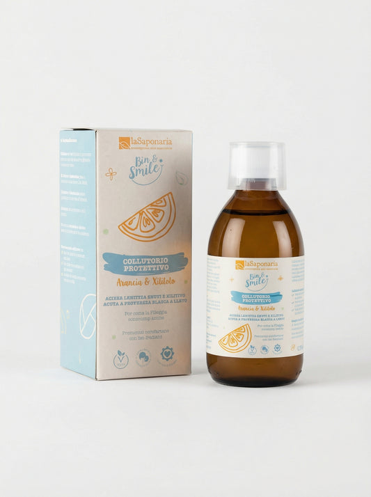 Collutorio Naturale Protettivo Arancia&Xilitolo Lenitivo by La Saponaria — product photo on white background
