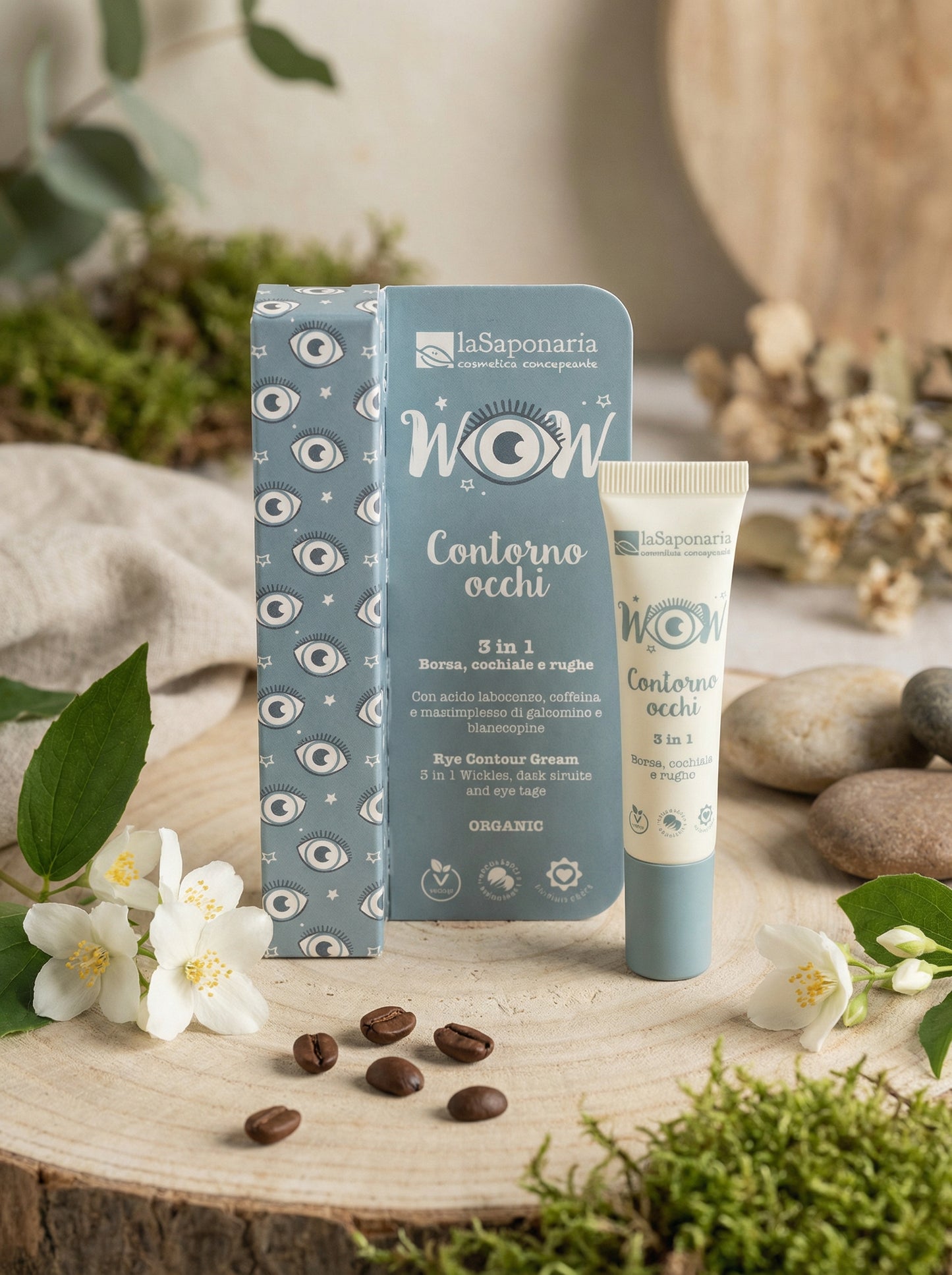 Crema Contorno Occhi 3 in 1 Liftante Antiage - Borse, Rughe, Occhiaie by La Saponaria — hero product photo