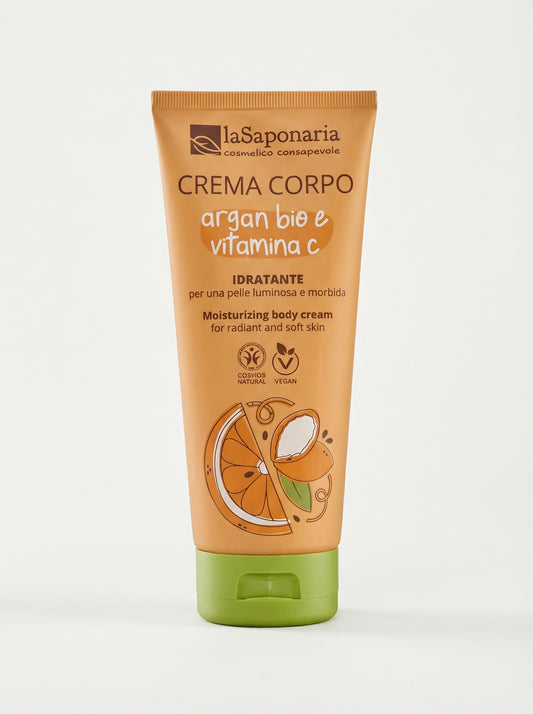Crema Corpo Idratante – Argan Bio e Vitamina C - Illuminante by La Saponaria — product photo on white background