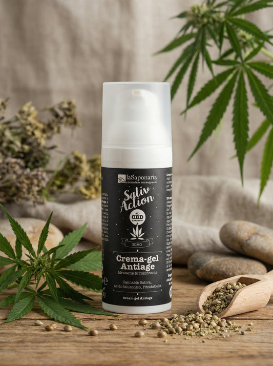 Crema-Gel viso uomo Antiage - Tonificante e Idratante Bio by La Saponaria — hero product photo