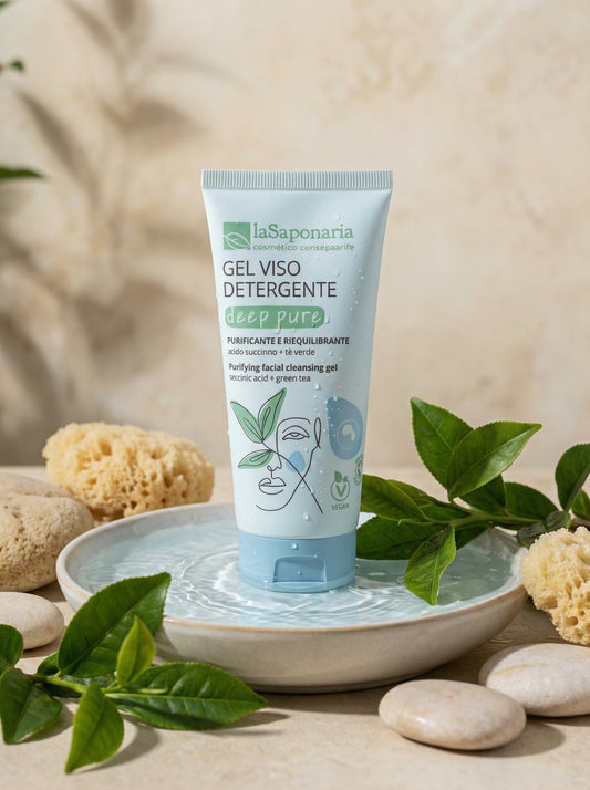 Deep Pure - Gel detergente viso Purificante e Riequilibrante by La Saponaria — hero product photo