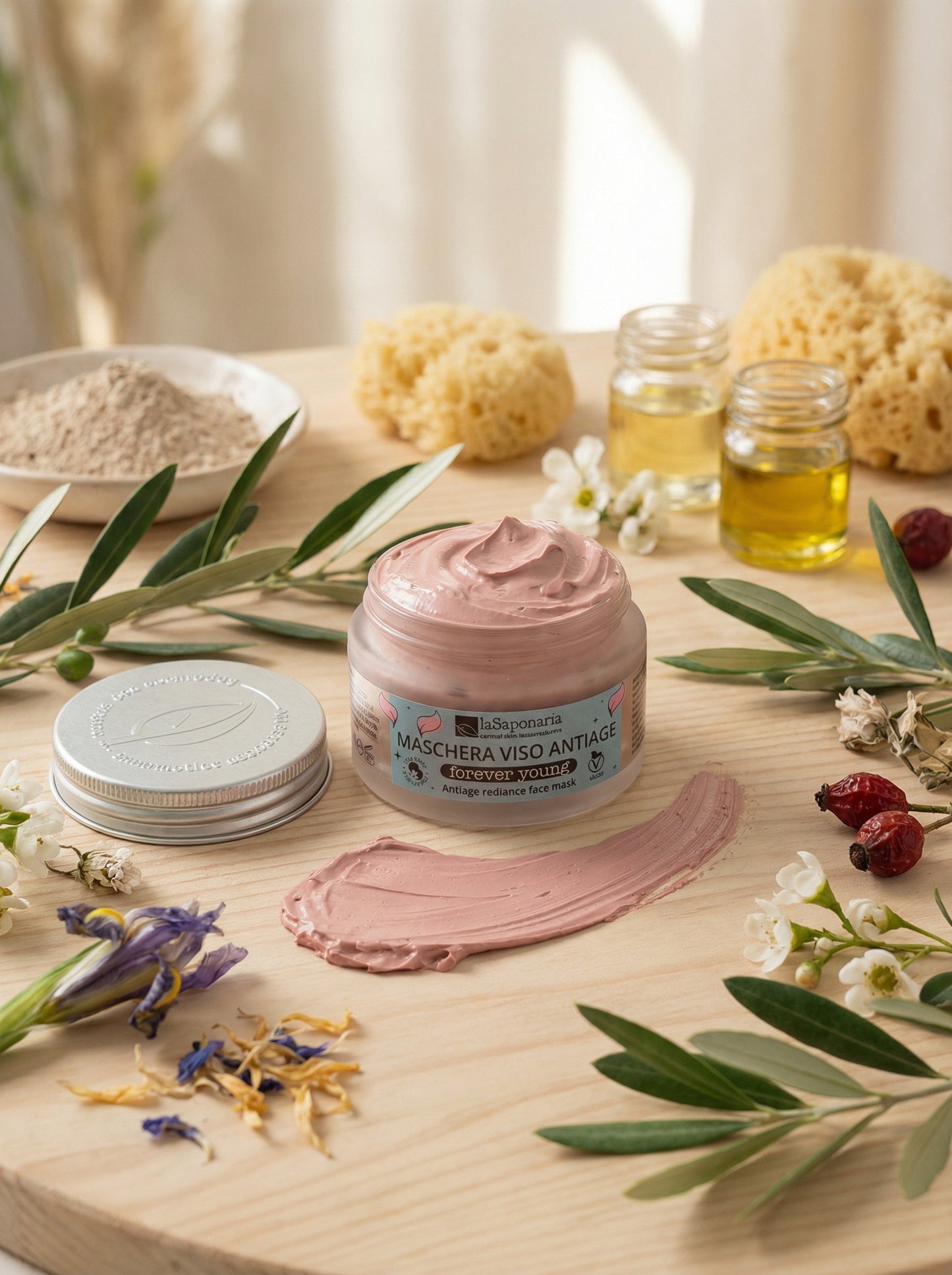 Forever Young Maschera Viso Anti-Age Illuminante by La Saponaria — hero product photo